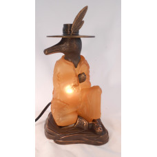 Amber Glass Trickster Lamp
