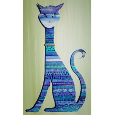 Lavender And Turquoise Cat