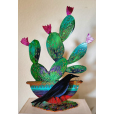 Blackbird Cactus on Stand