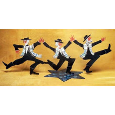 Dancing Rabbi Trio on a Stand