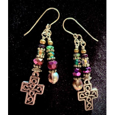 Majestic Cross earrings