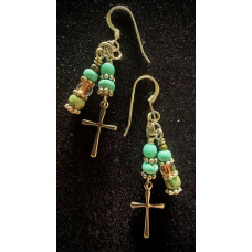 Lovely Serenity cross earring