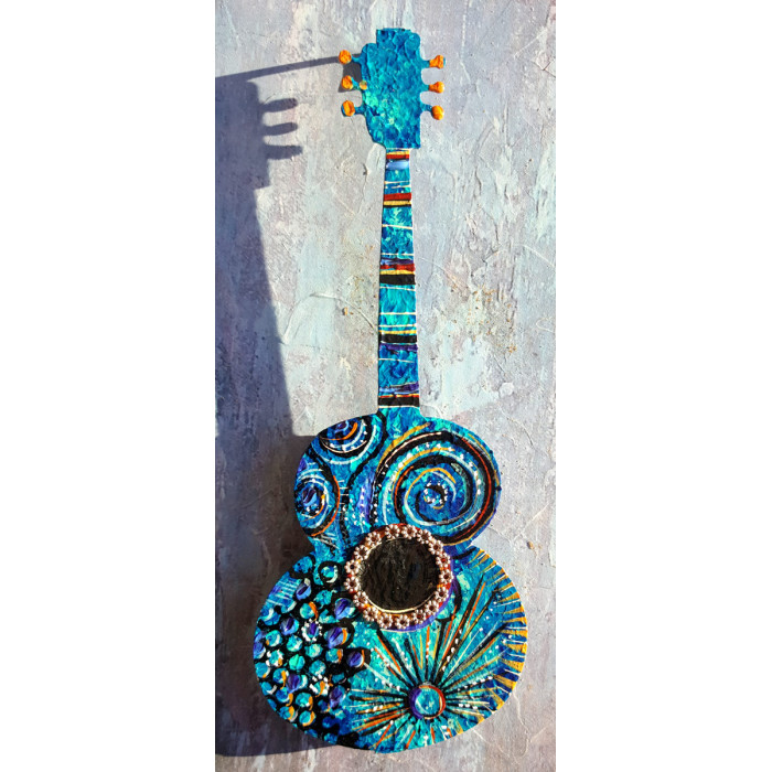 Small Turquoise Guitar