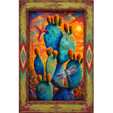 A cactus painting