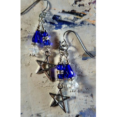 Cobalt Star earrings